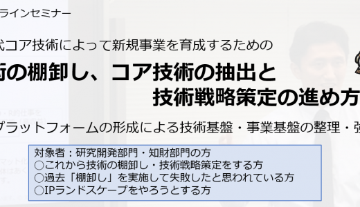 やさしい技術の棚卸しと技術戦略の策定　１２月１日（火）