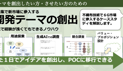 自社技術で新・成長市場に参入するには？